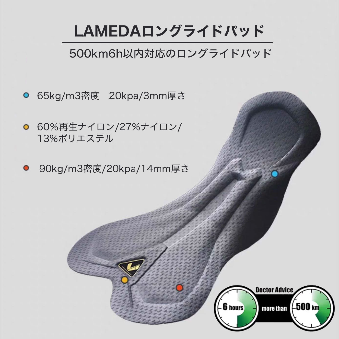 LAMEDA ビブショーツ メンズ cloudsky【メーカー在庫】