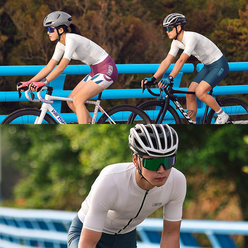 LAMEDA サイクルジャージ CoolMax 半袖 メンズ Silver Soul