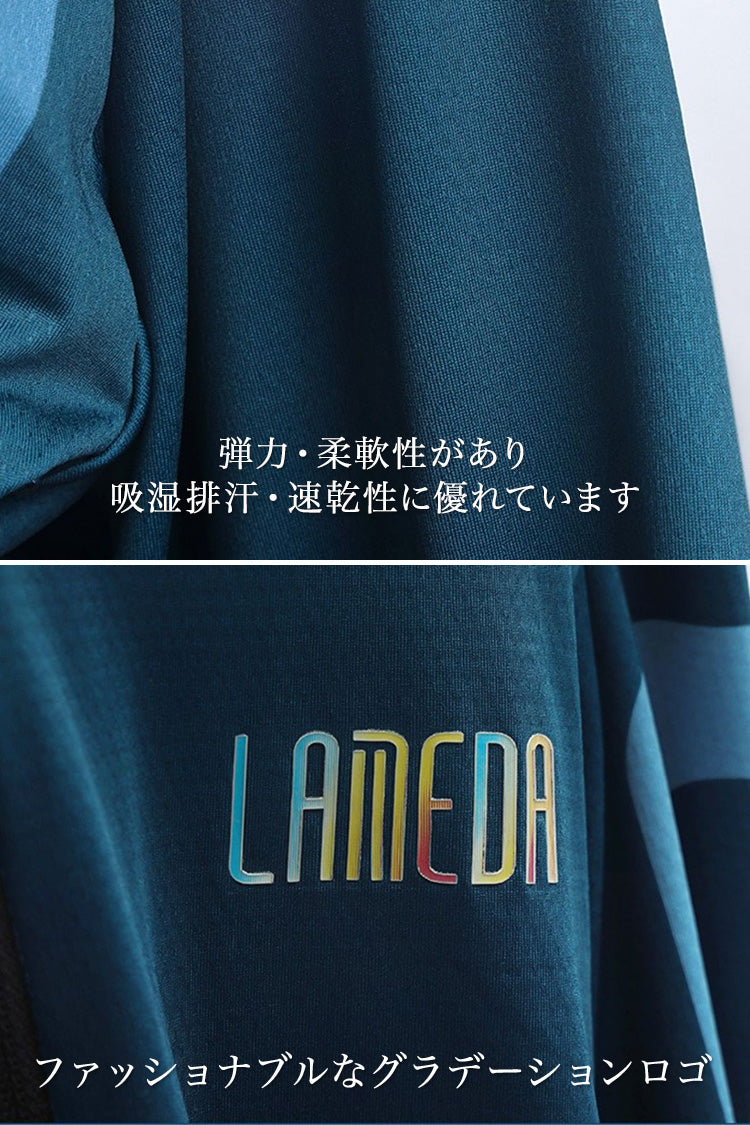 LAMEDA サイクルジャージ 半袖 メンズ Phantatosロゴ