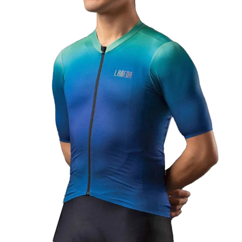 LAMEDA サイクルジャージ 半袖 メンズ Phantatosグラデーション LAMEDA サイクルジャージ 半袖 メンズ Phantatosグラデーション